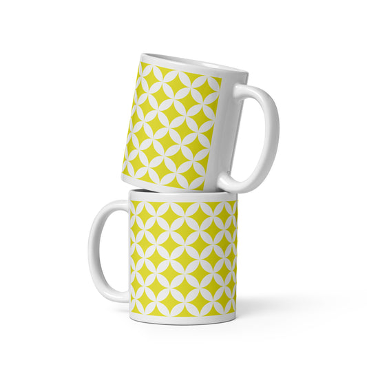 Shippo Pattern Yellow Mug