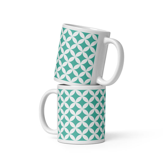 Shippo Pattern Turquoise Mug