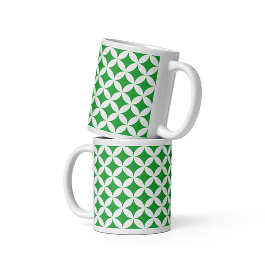 Shippo Pattern Green Mug