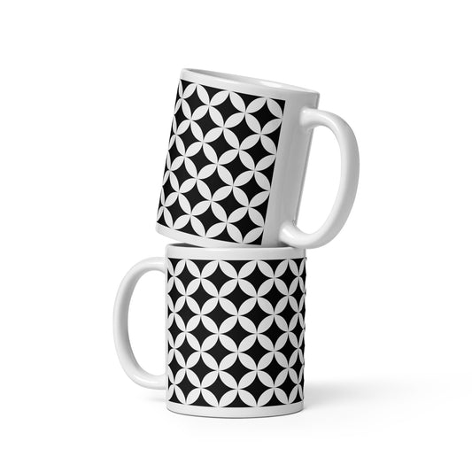 Shippo Black Pattern Mug